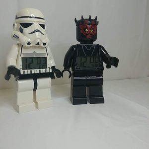 Lego Star Darth Maul and Storm Trooper Alarm Clock